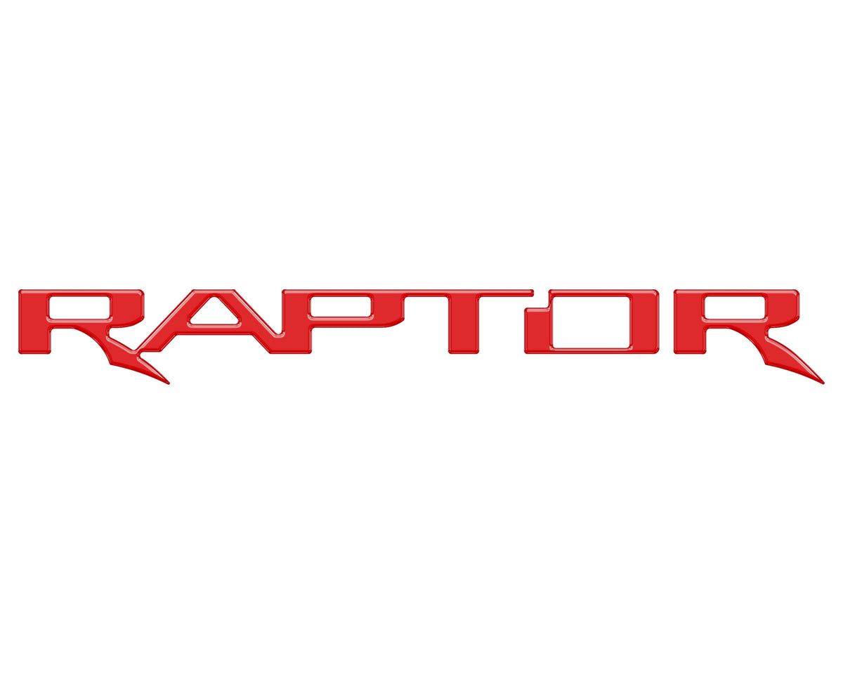 Raptor Tailgate Emblem Inserts Fits 2024-2026 Ford Ranger