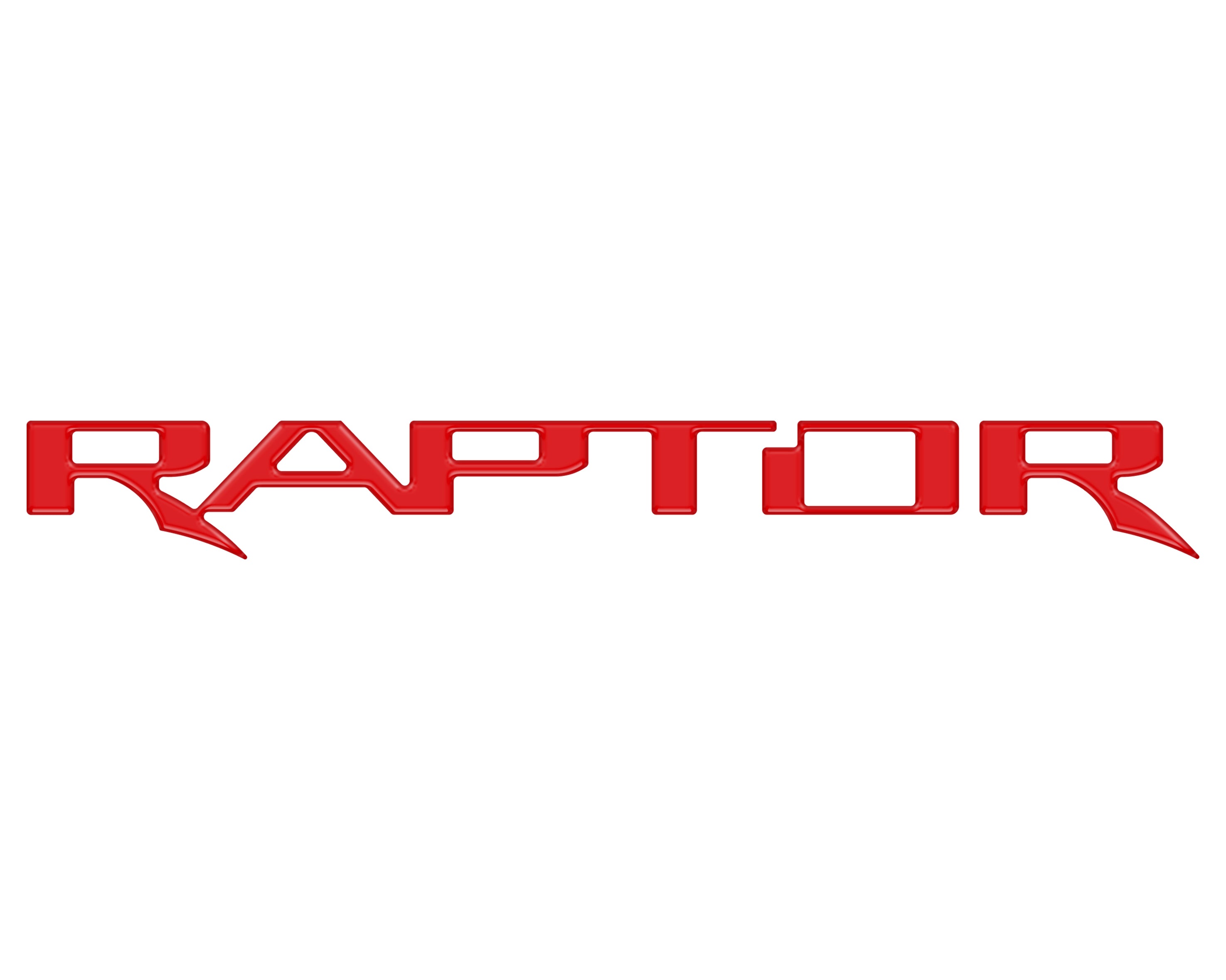 Raptor Tailgate Emblem Inserts Fits 2024-2026 Ford Ranger