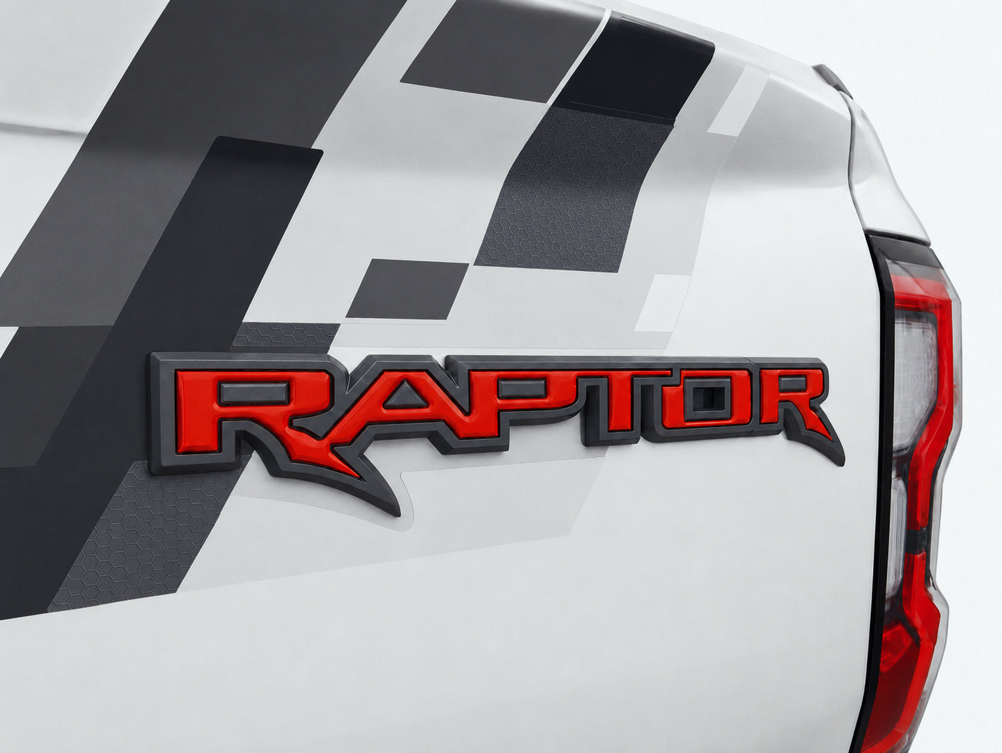 Raptor Tailgate Emblem Inserts Fits 2024-2026 Ford Ranger