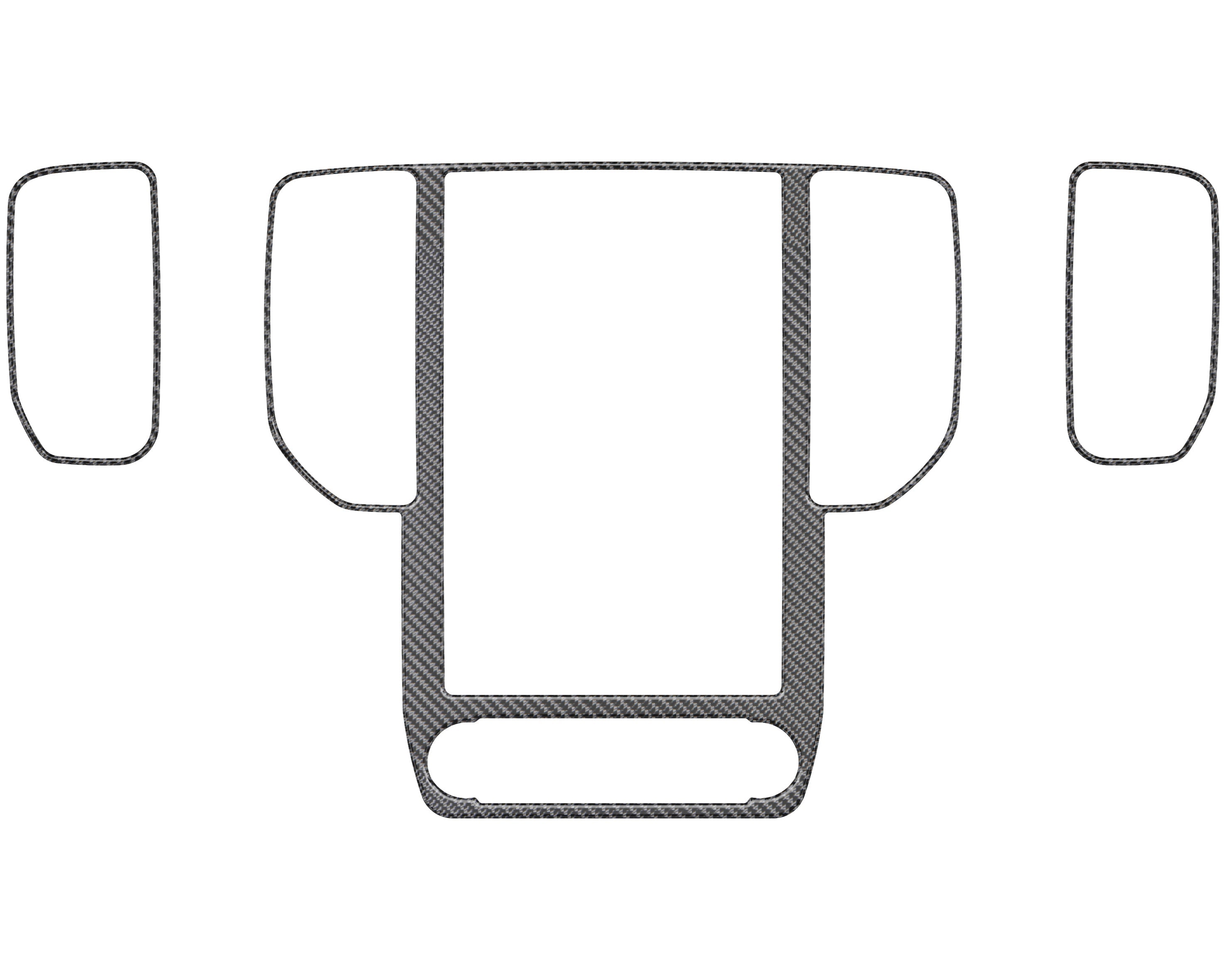 Display Screen/A.C. Vent Accent Trim Fits 2024-2026 Ford Ranger