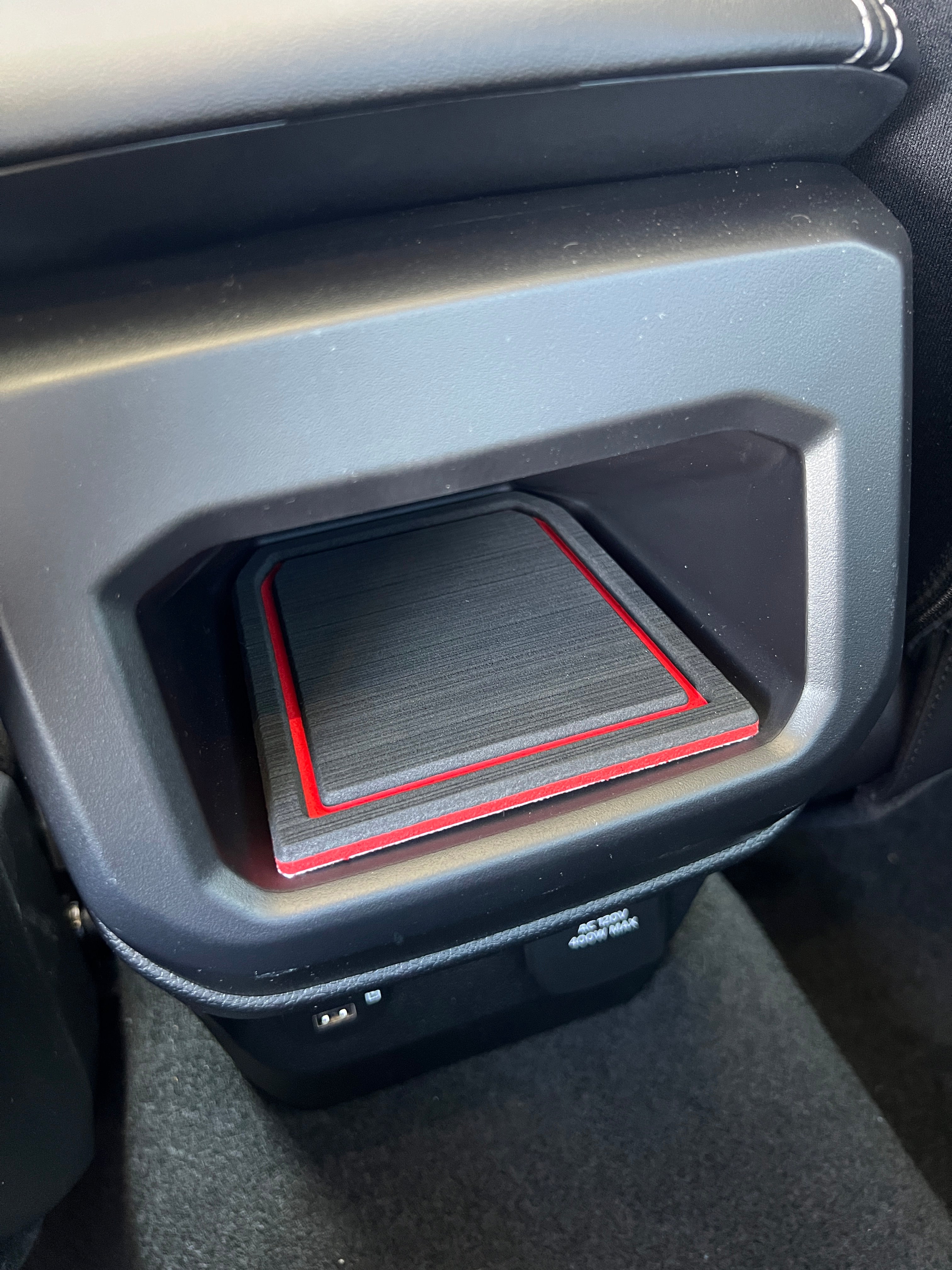 Center Console Rear Cubby Foam Inserts Fits 2024-2026 Ford Ranger