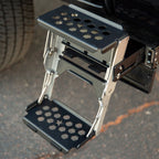 R-STEP 9 Inch Wide For 2017-2022 Ford Super Duty Bed Step Attachment Brackets Drivers Side Behind Rear Tire Rock Slide Engineering