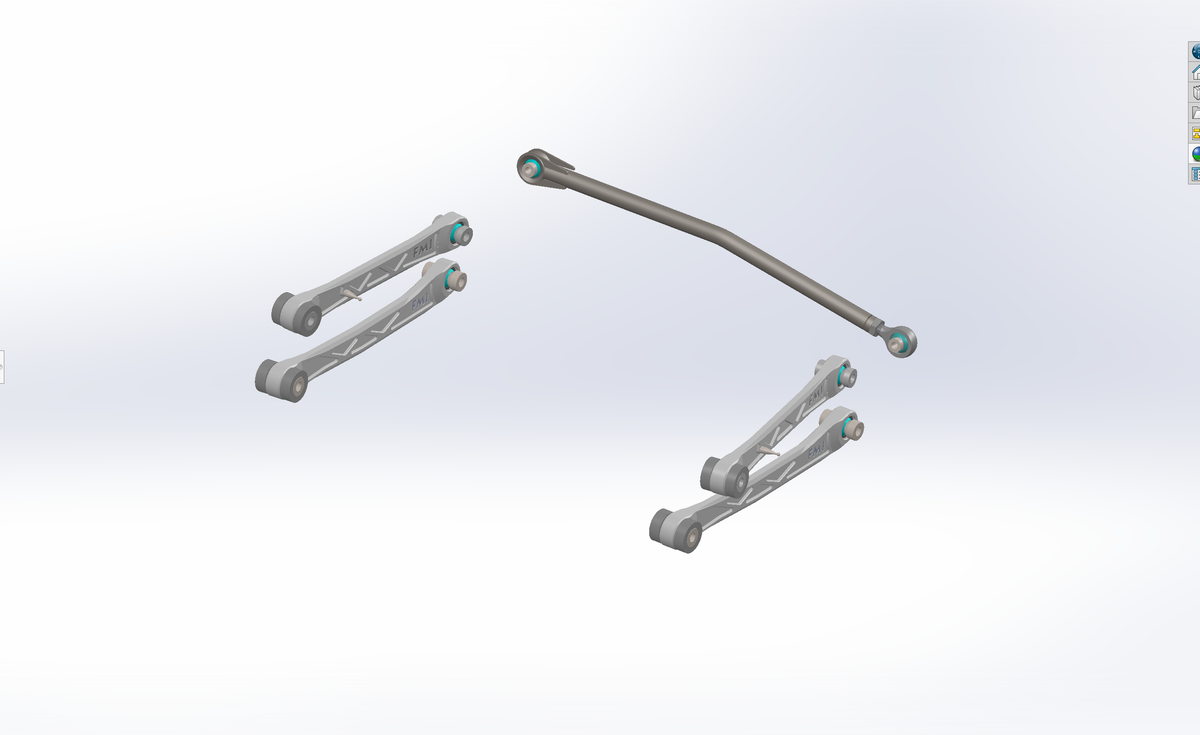 Foutz Motorsports Billet Aluminum Rear Suspension Lower Arms 2027 Ram 1500 TRX