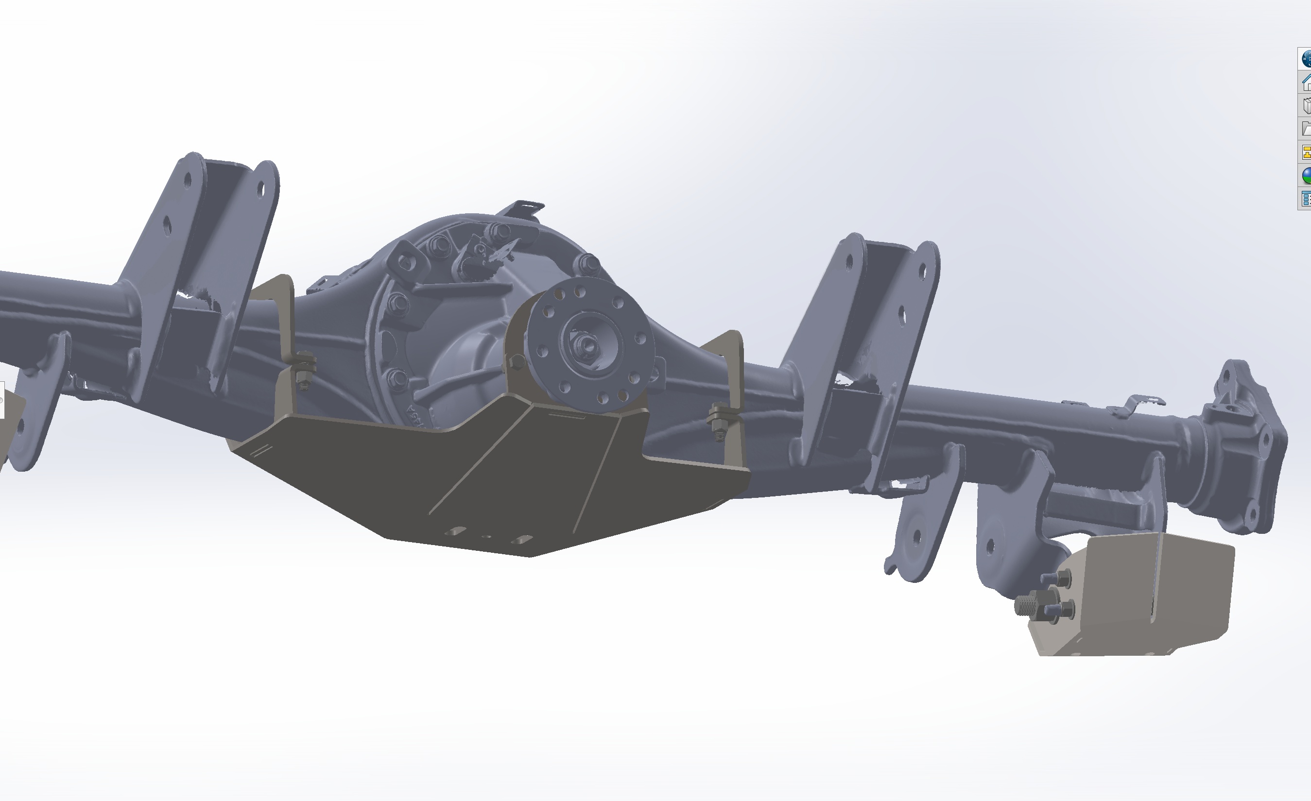Foutz Motorsports Rear Differential Skid Plate 2024 Ford Ranger Raptor