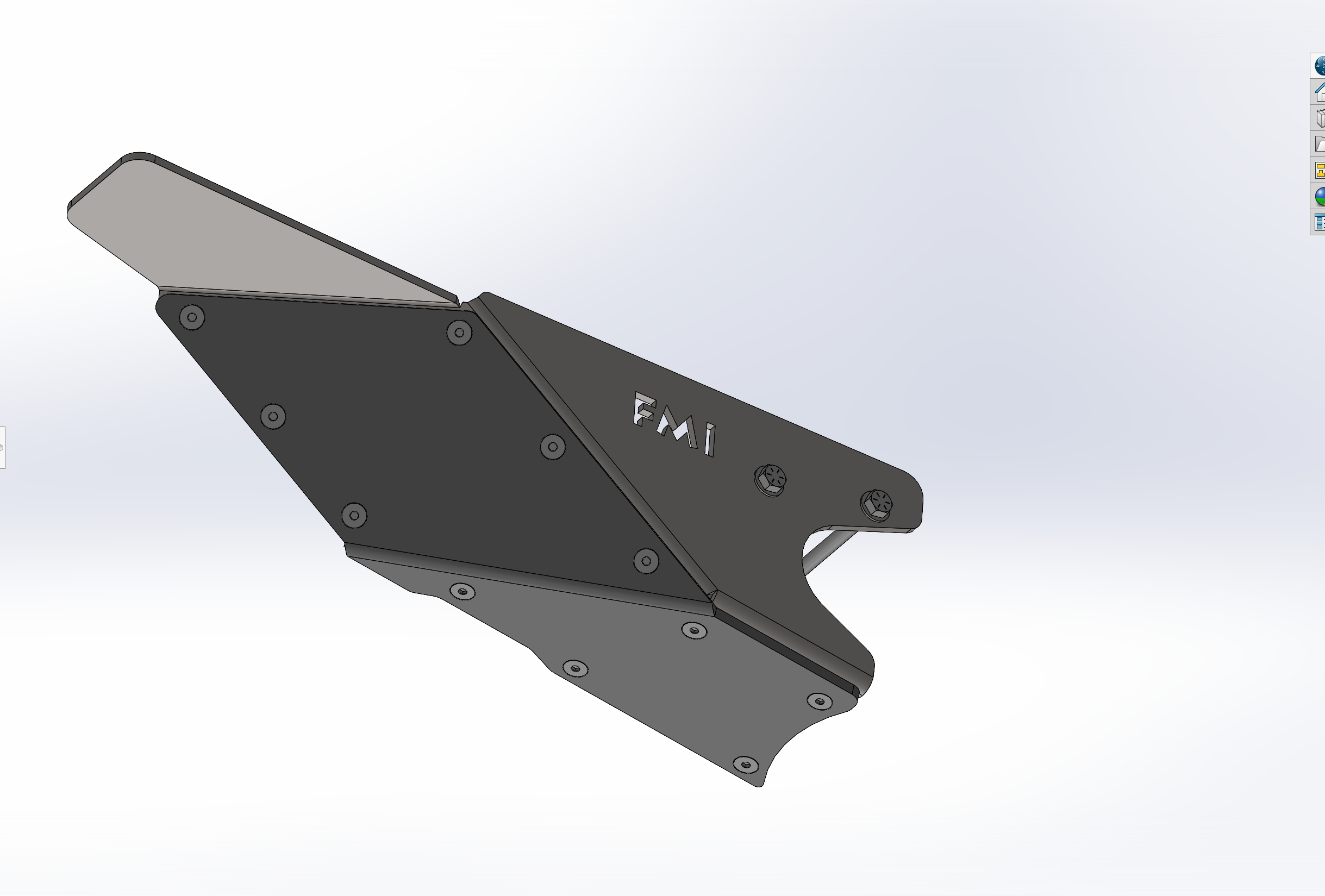Foutz Motorsports Rear Lower Arm Frame Guard with HDPE Slide 2024 Ford Ranger Raptor