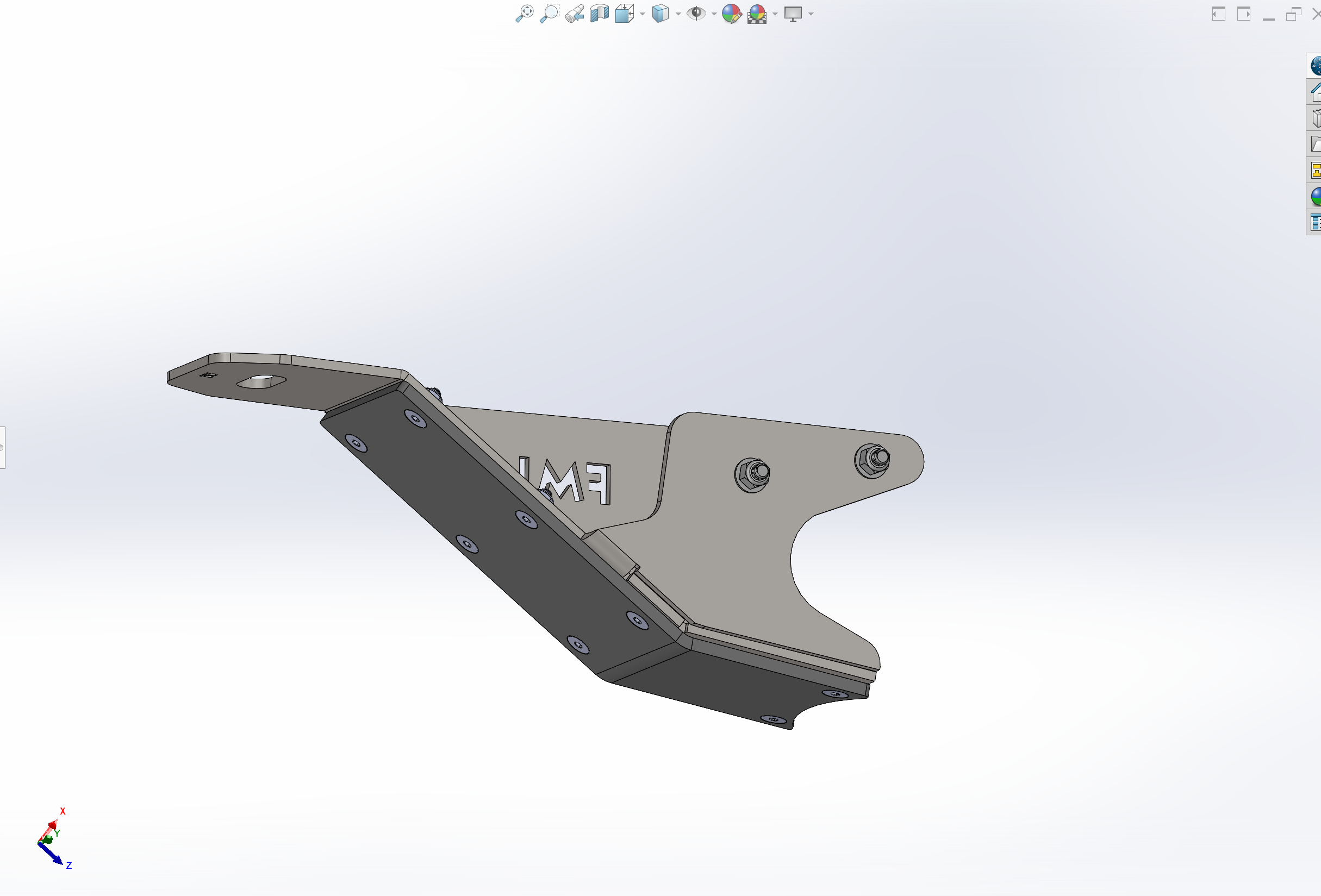 Foutz Motorsports Rear Lower Arm Frame Guard with HDPE Slide 2024 Ford Ranger Raptor
