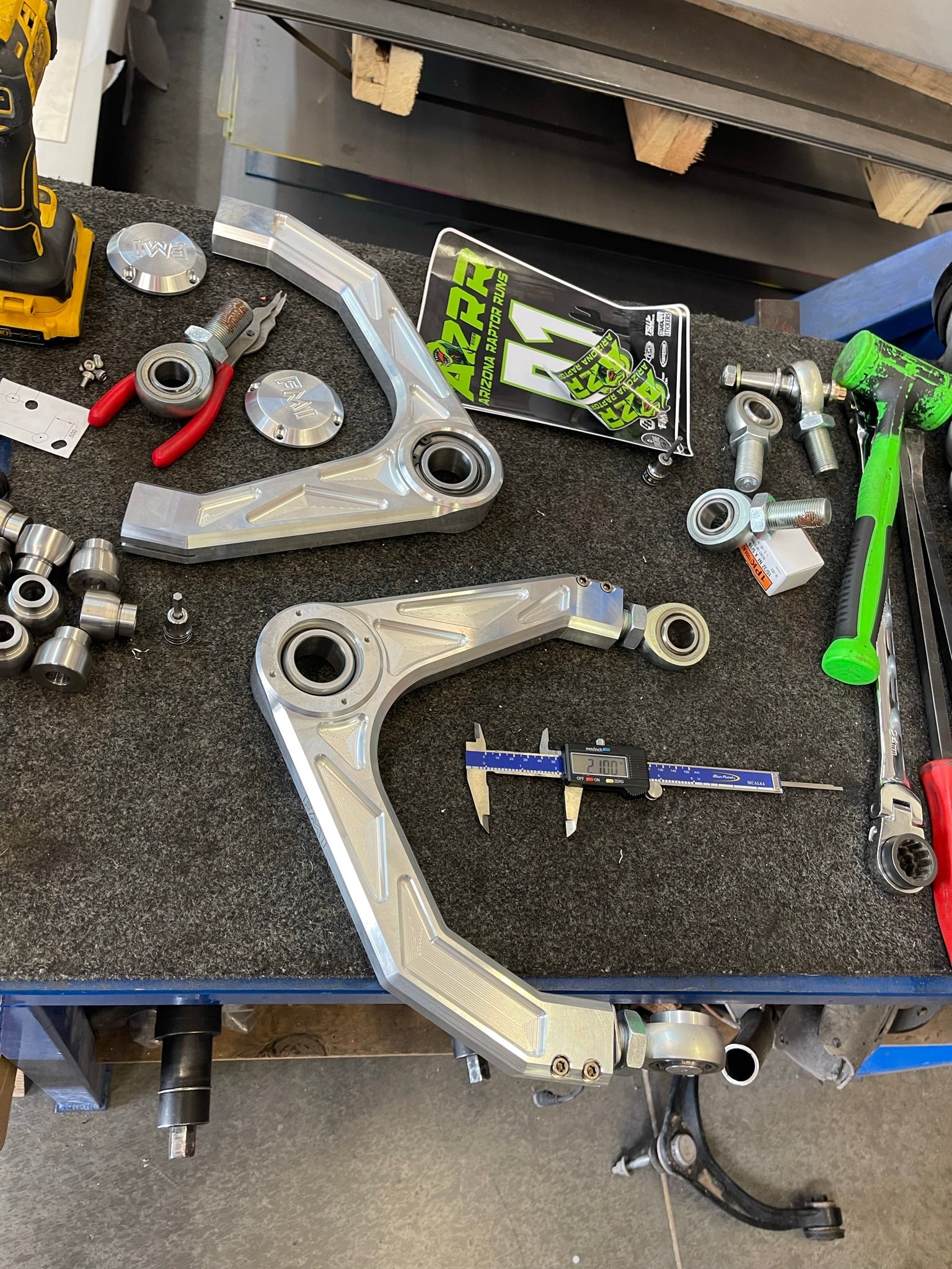 Foutz Motorsports Billet Upper Arm Kit - stock length 2010-2014 Ford F-150 SVT Raptor