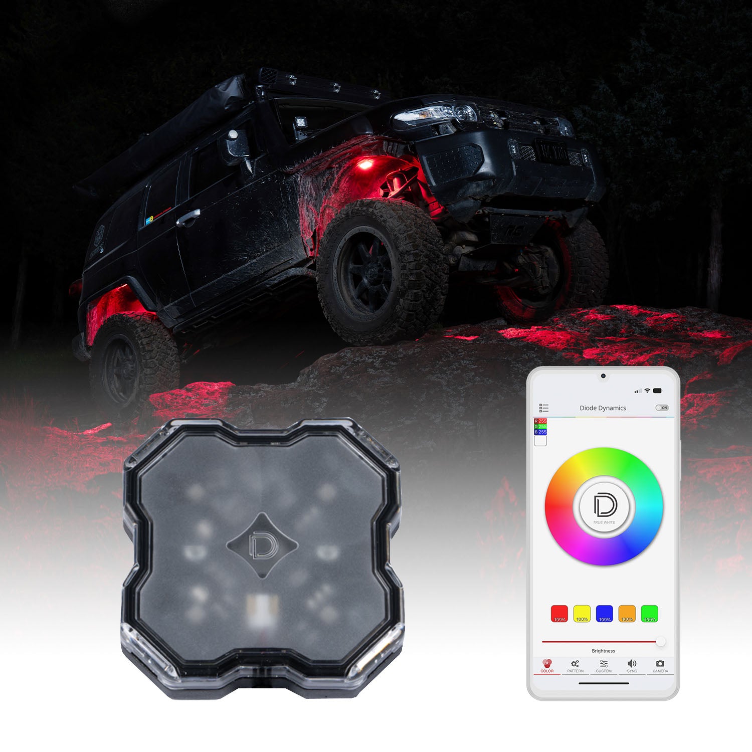Diode Dynamics Stage Series RGBW LED Rock Light (one)