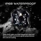 Diode Dynamics Stage Series SXS Rock Light Installer Kit RGBW M8 w/Controller (8-pack)