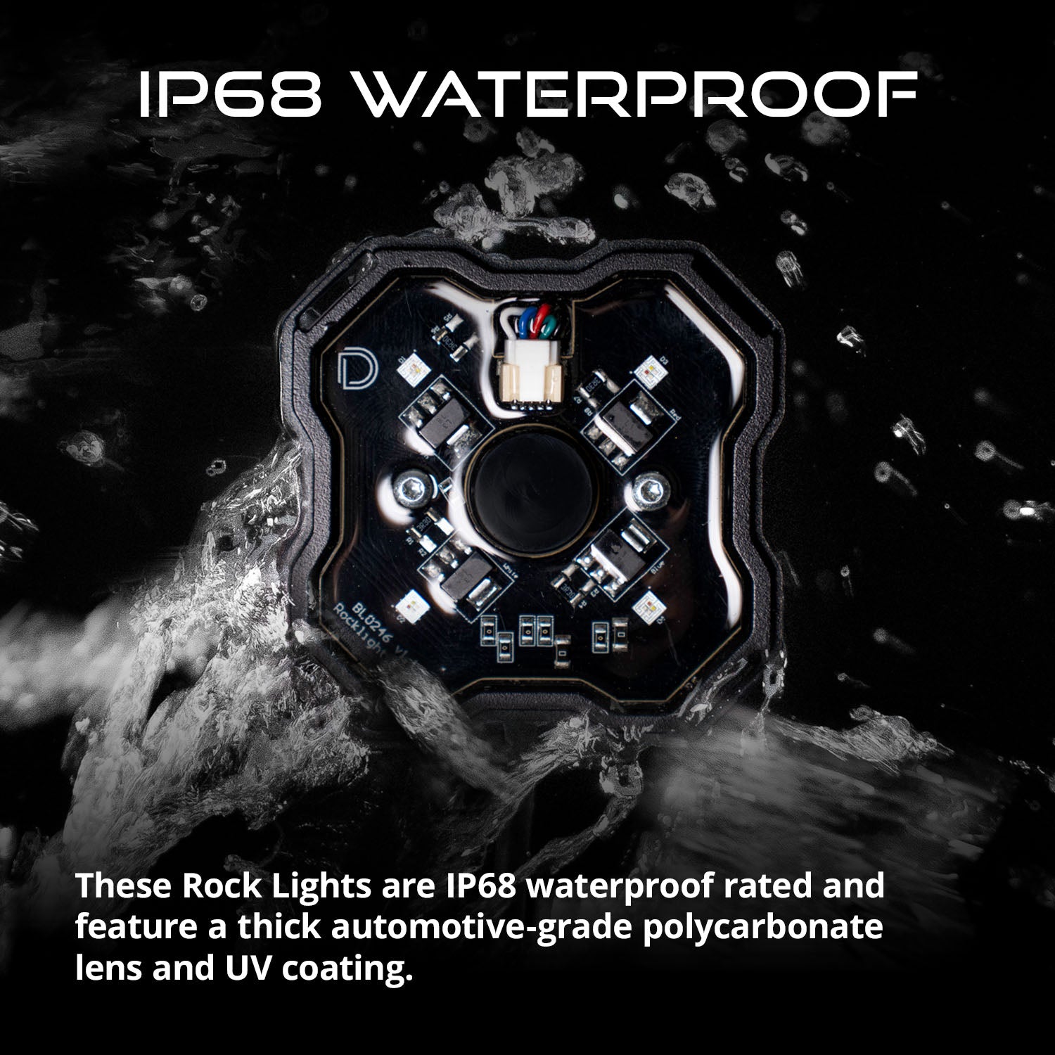 Diode Dynamics Stage Series SXS Rock Light Installer Kit RGBW M8 w/Controller (8-pack)