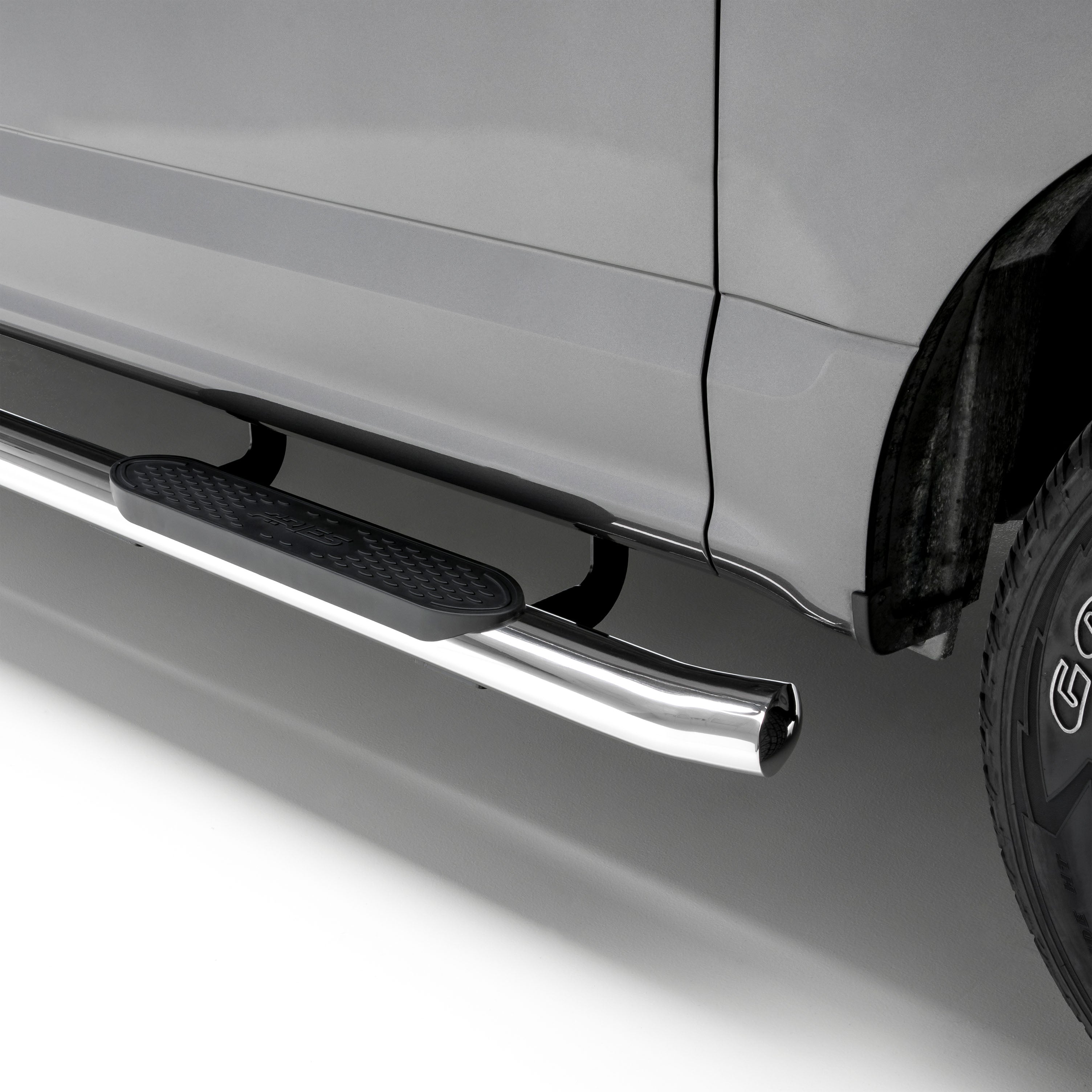 ARIES 4" Polished Stainless Oval Side Bars, 2015-2023 Toyota Tacoma
