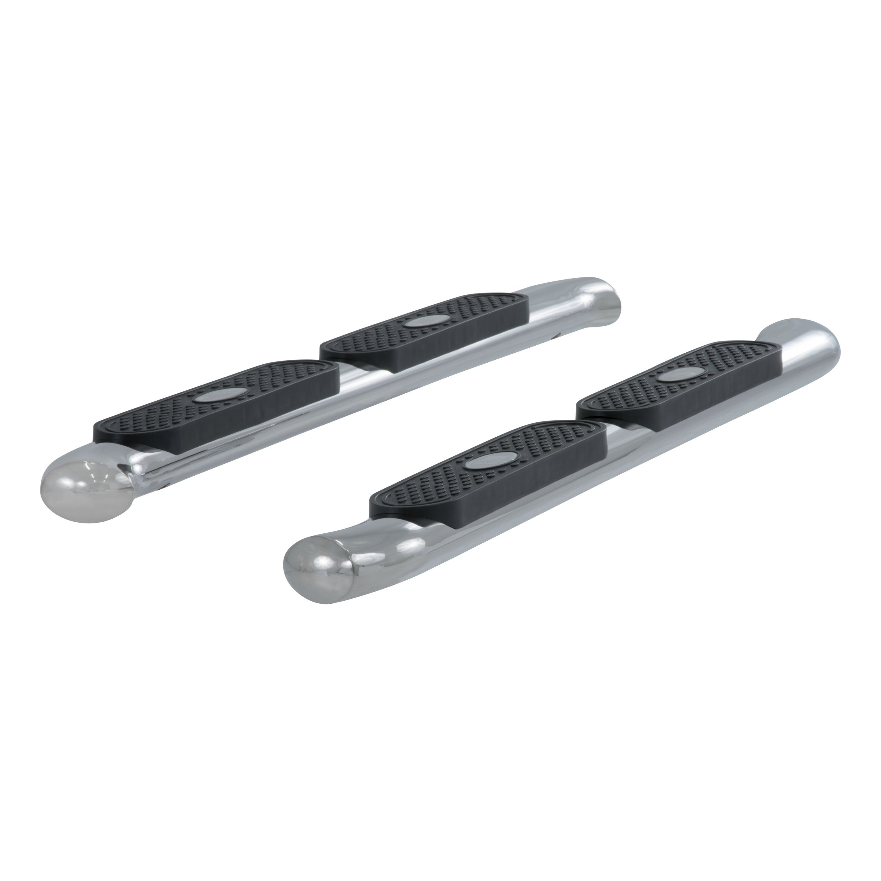 ARIES 4" Polished Stainless Oval Side Bars, 2015-2023 Toyota Tacoma