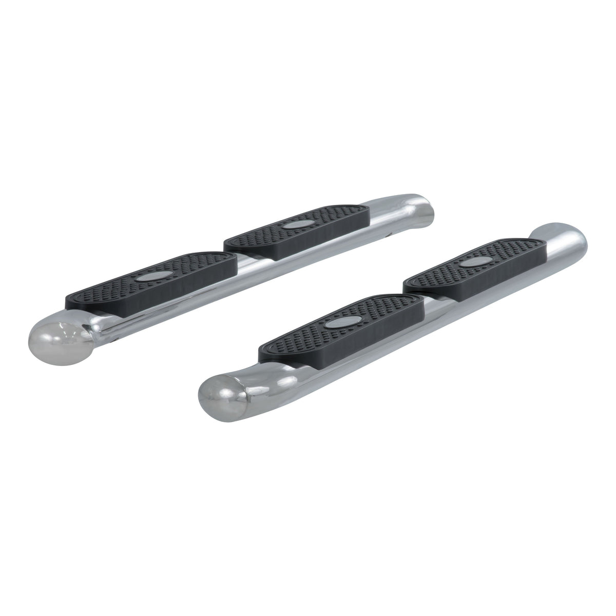 ARIES 4" Polished Stainless Oval Side Bars, 2015-2023 Toyota Tacoma