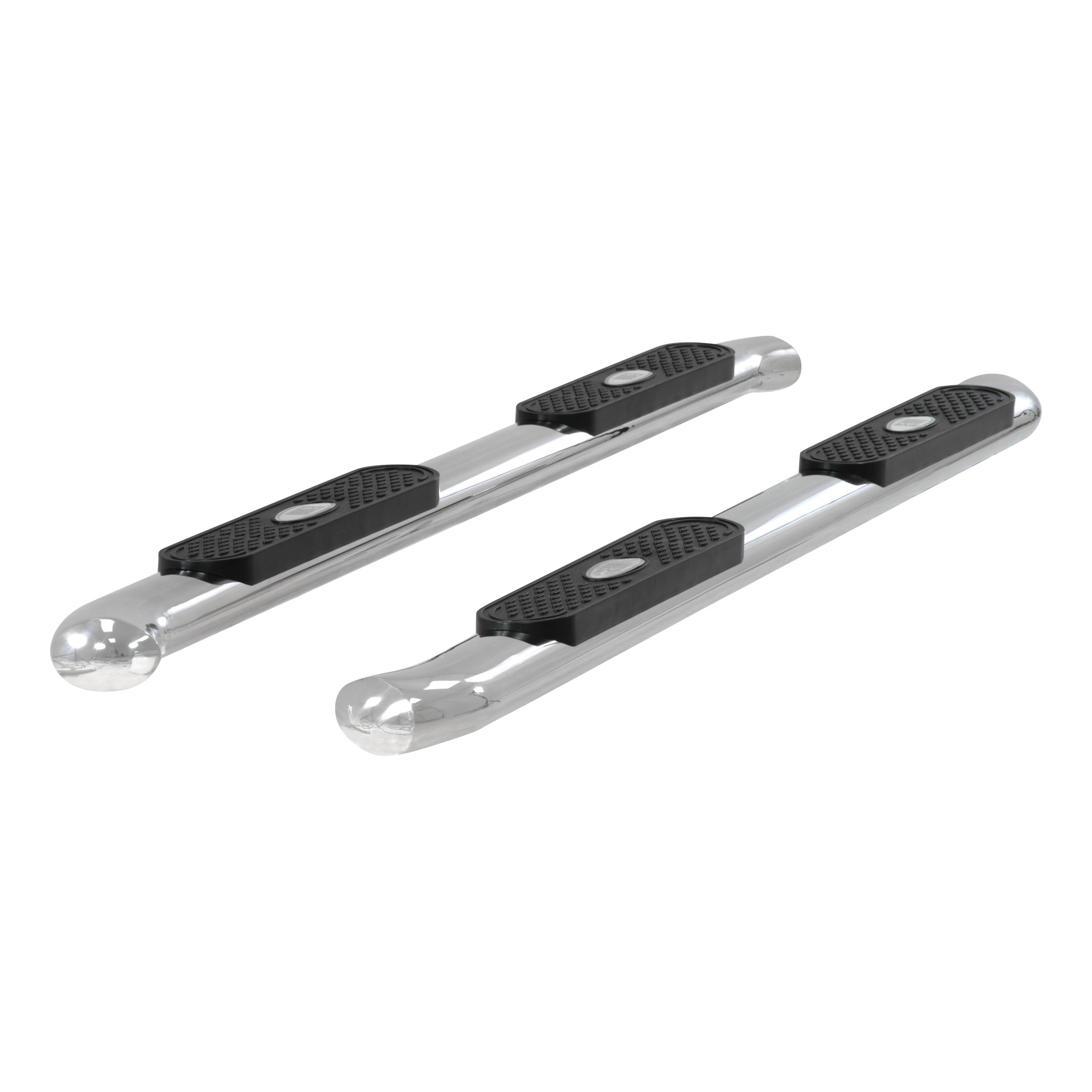 ARIES 4" Polished Stainless Oval Side Bars, 2015-2023 Toyota Tacoma