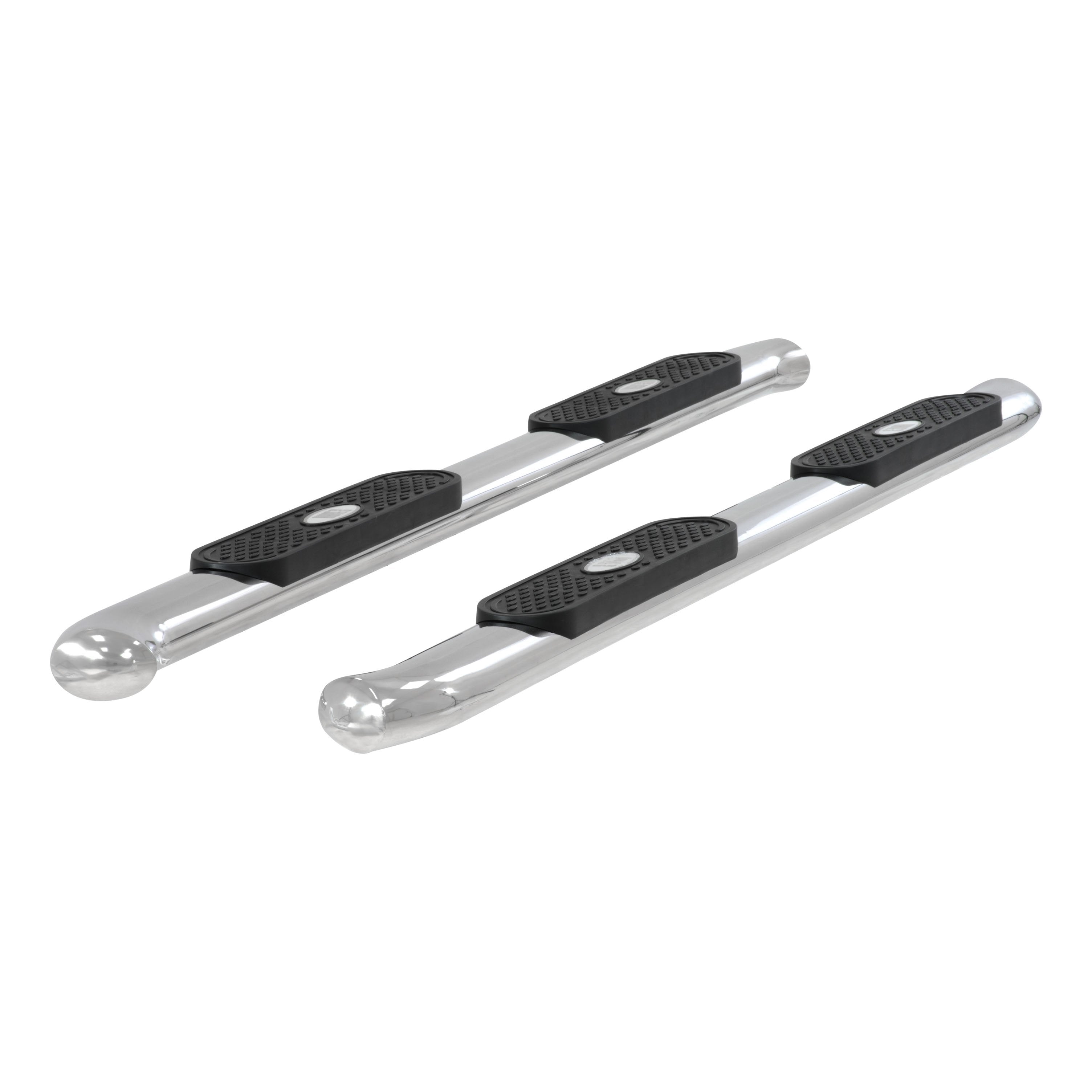 ARIES 4" Polished Stainless Oval Side Bars, 2007-2021 Toyota Tundra