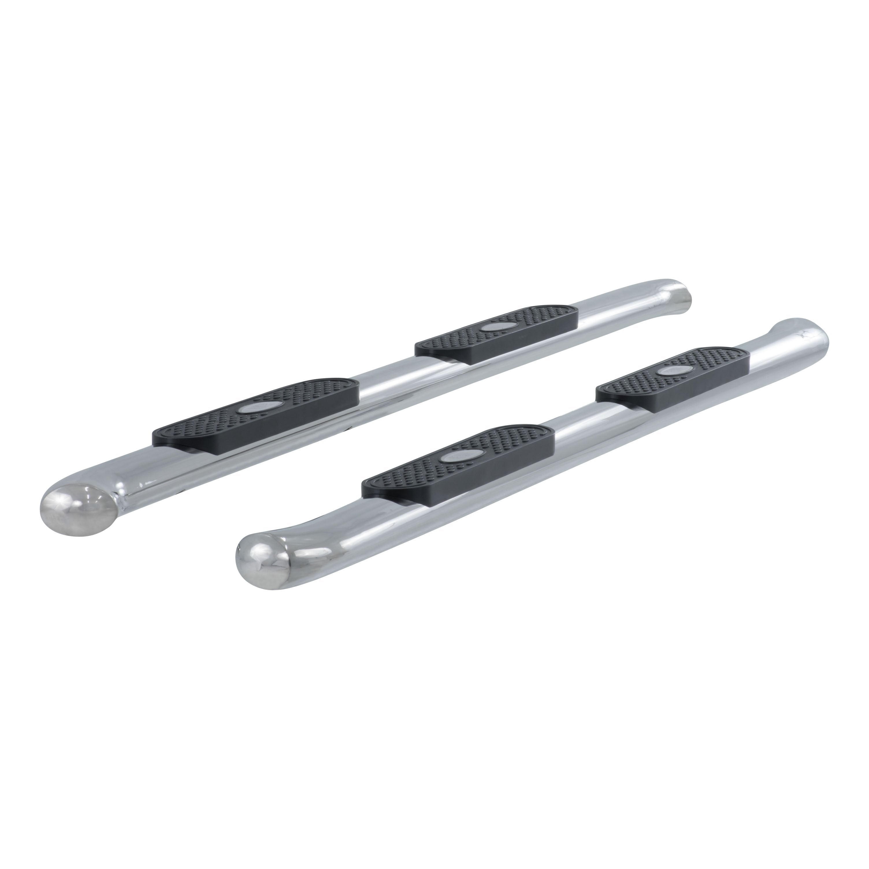 ARIES 4" Polished Stainless Oval Side Bars, 2007-2021 Toyota Tundra