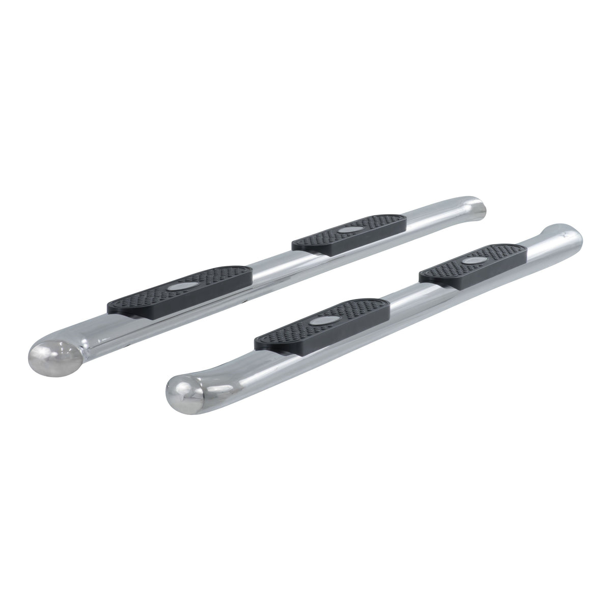 ARIES 4" Polished Stainless Oval Side Bars, 2007-2021 Toyota Tundra