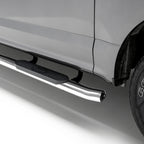 ARIES 4" Polished Stainless Oval Side Bars, 1999-2016 Ford F-250/F-350 Super Duty