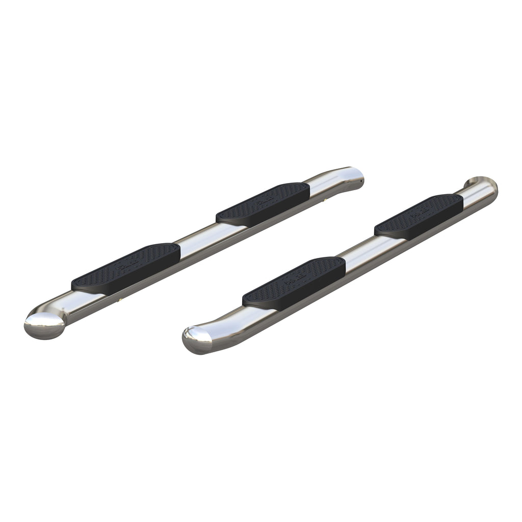ARIES 4" Polished Stainless Oval Side Bars, 1999-2016 Ford F-250/F-350 Super Duty