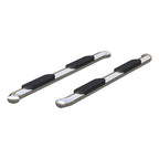 ARIES 4" Polished Stainless Oval Side Bars, 1999-2016 Ford F-250/F-350 Super Duty