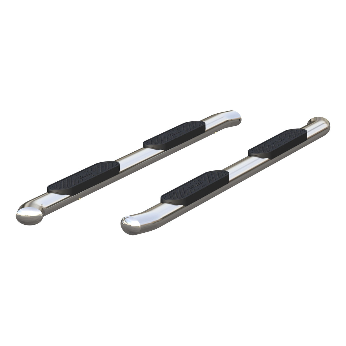 ARIES 4" Polished Stainless Oval Side Bars, 1999-2016 Ford F-250/F-350 Super Duty