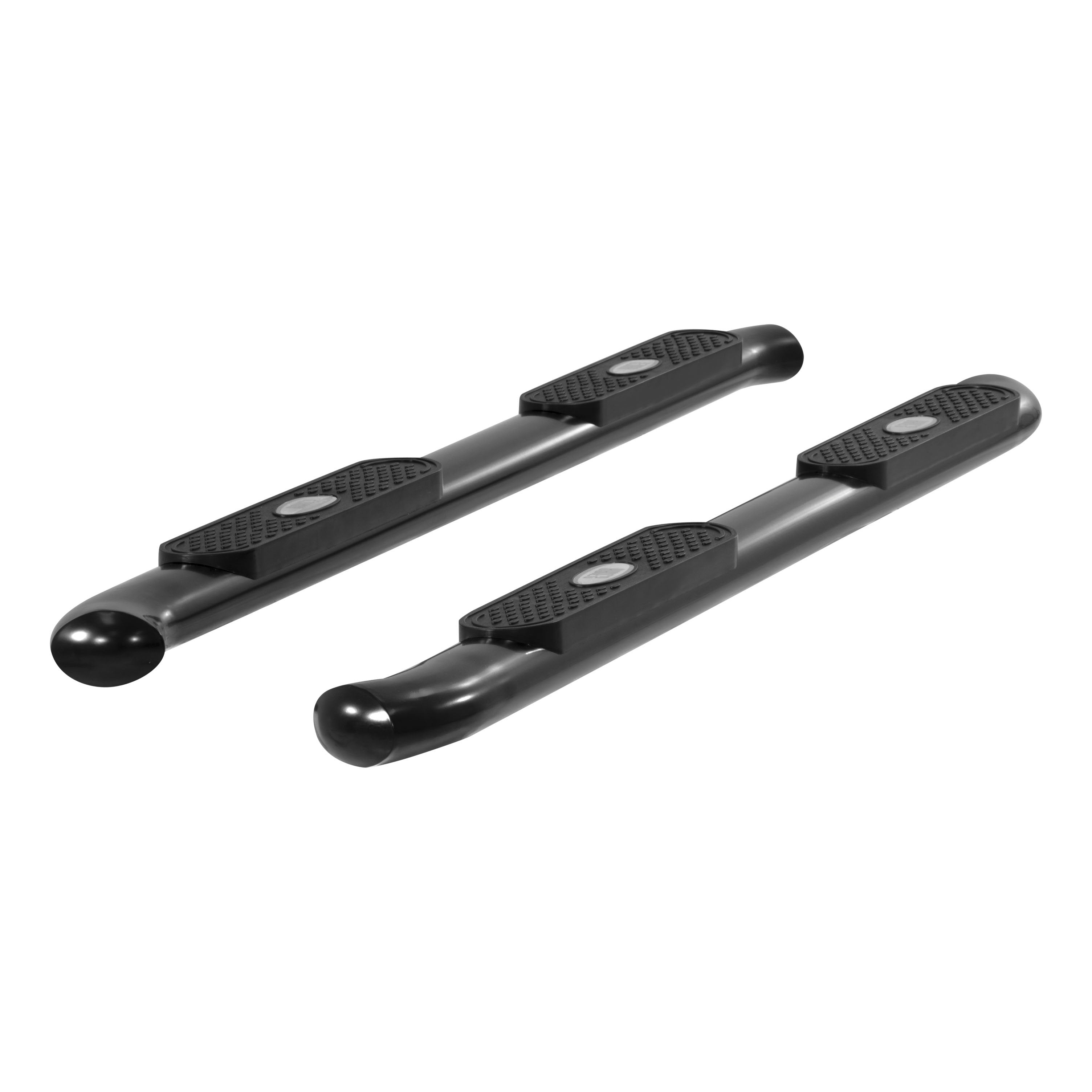 ARIES 4" Black Steel Oval Side Bars, 2009-2014 Ford F-150