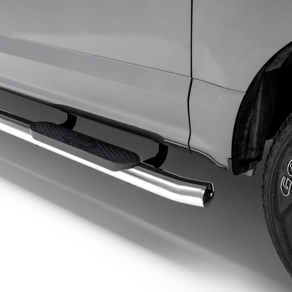 ARIES 4" Polished Stainless Oval Side Bars, 2009-2014 Ford F-150