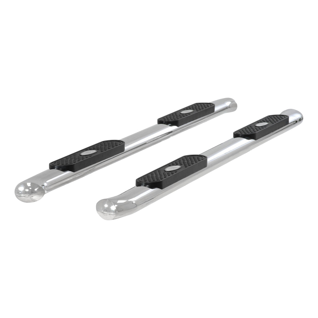 ARIES 4" Polished Stainless Oval Side Bars, 2009-2014 Ford F-150