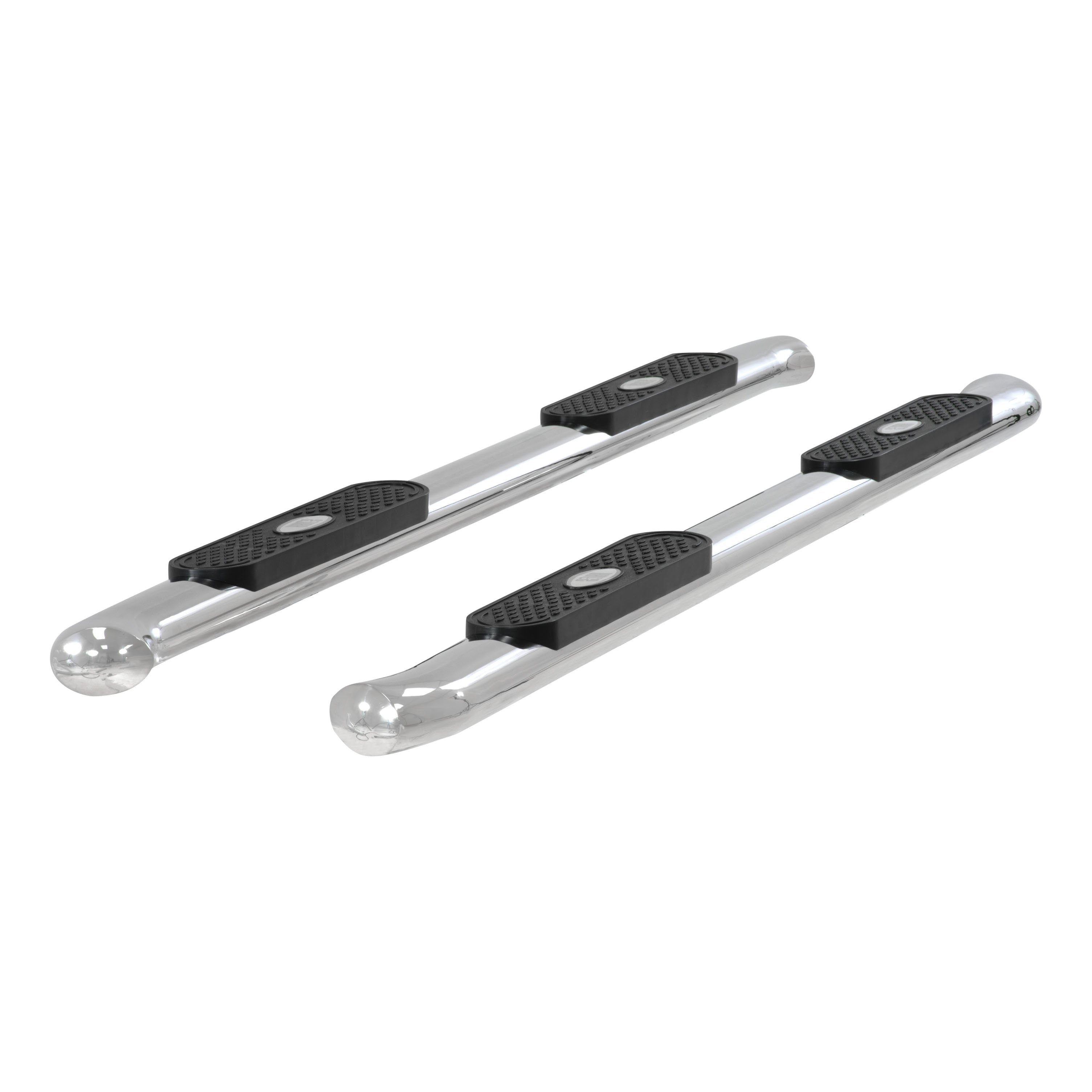ARIES 4" Polished Stainless Oval Side Bars, 2009-2014 Ford F-150