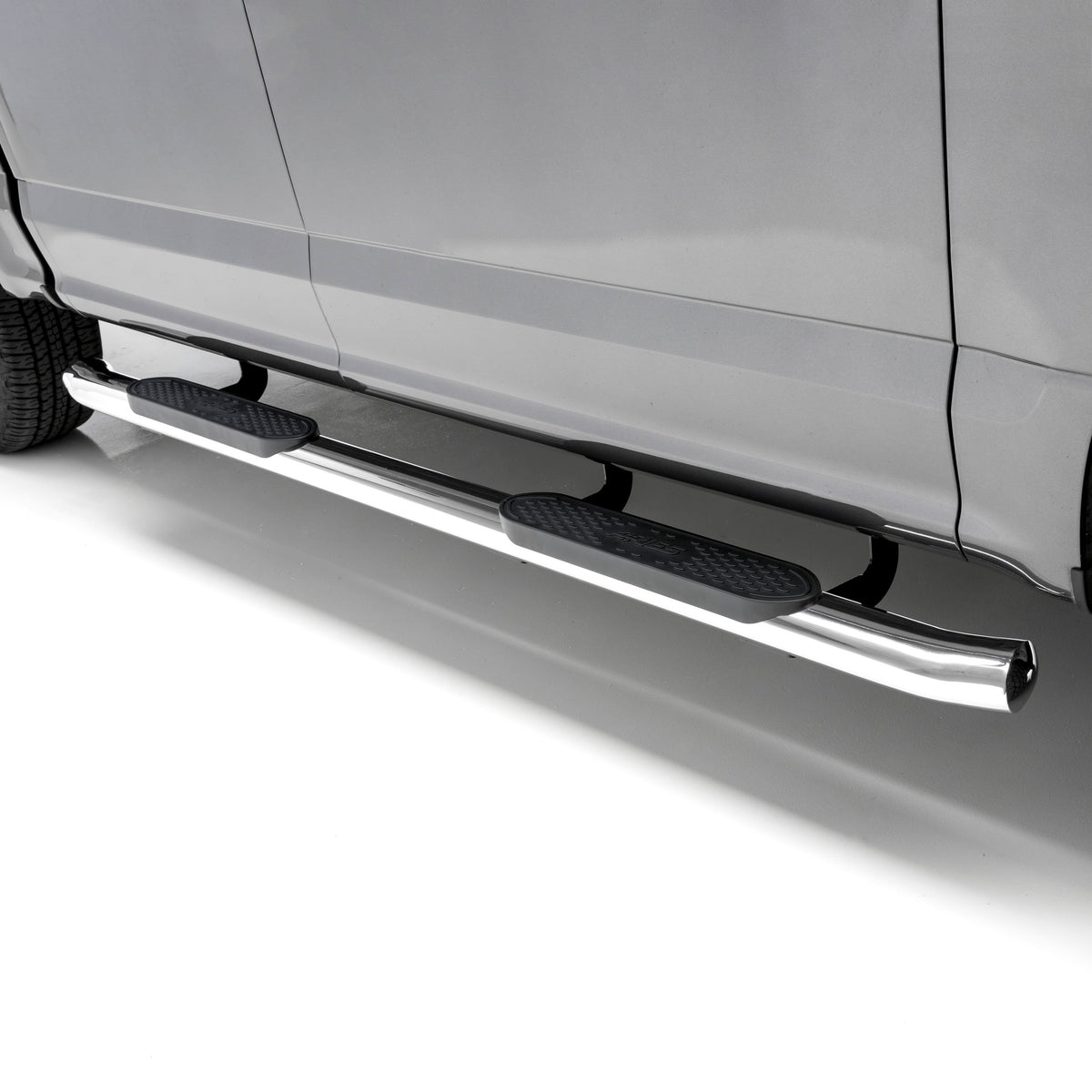 ARIES 4" Polished Stainless Oval Side Bars, 2009-2014 Ford F-150