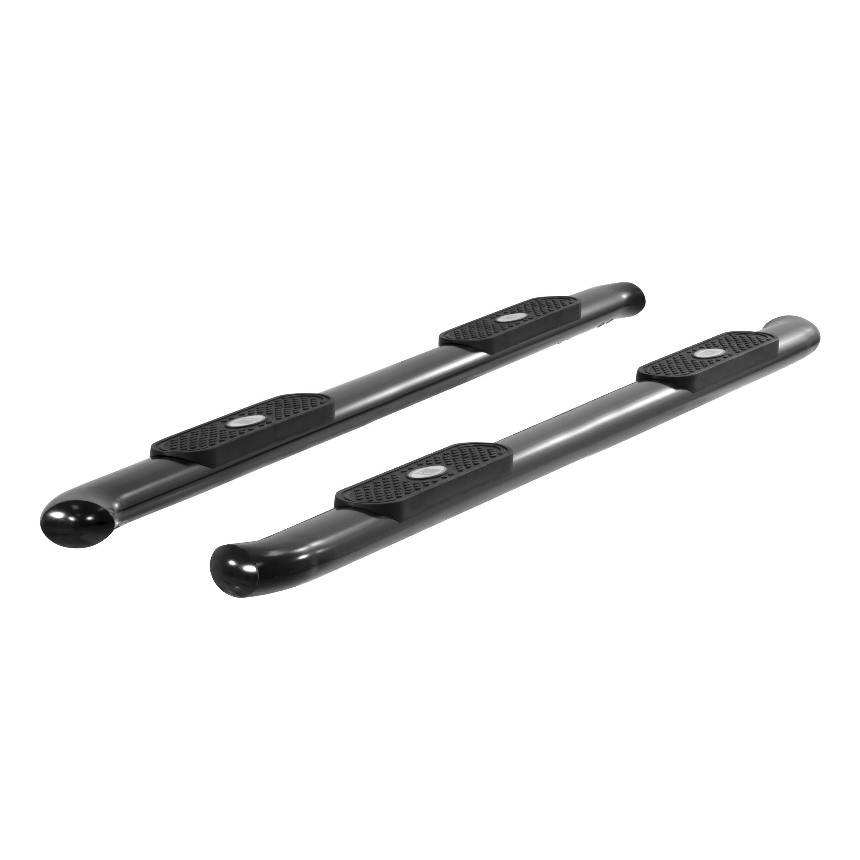 ARIES 4" Black Steel Oval Side Bars, 2015-2026 Ford F-150, 2017-2026 Ford F-250/F-350/F-450/F-550 Super Duty, 2022-2025 Ford F-150 Lightning