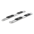 ARIES 4" Polished Stainless Oval Side Bars, 2015-2026 Ford F-150, 2017-2026 Ford F-250/F-350/F-450/F-550 Super Duty