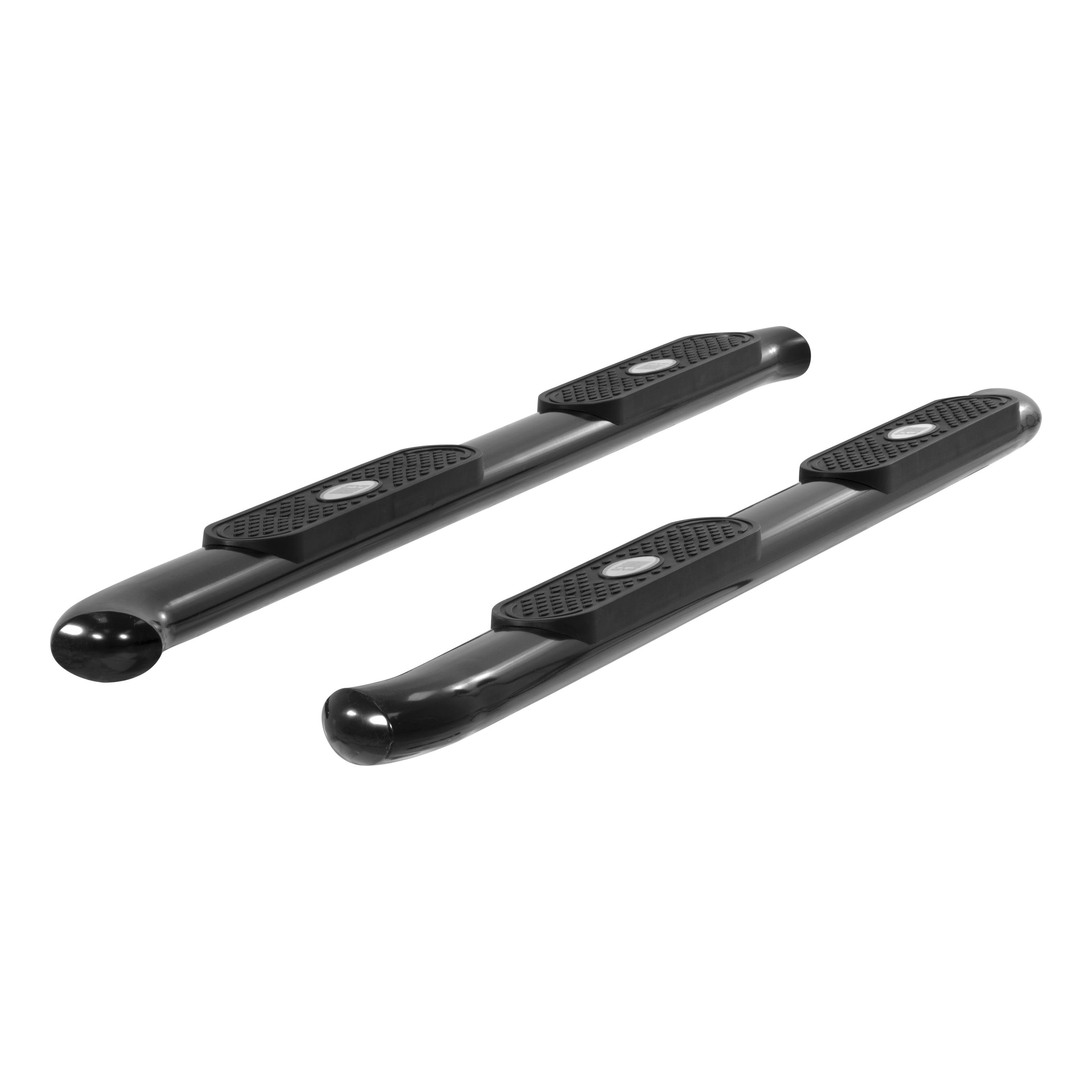 ARIES 4" Black Steel Oval Side Bars, 2019 Chevy/GMC Silverado/Sierra 1500 LD/Limited