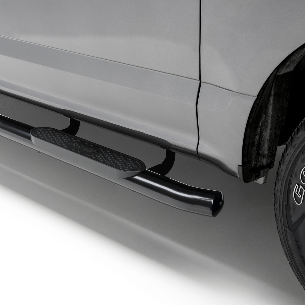 ARIES 4" Black Steel Oval Side Bars, 2023-2026 Chevy Colorado, 2023-2026 GMC Canyon