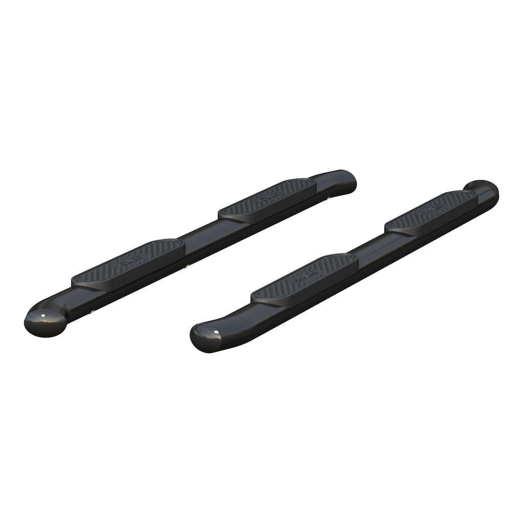 ARIES 4" Black Steel Oval Side Bars, 2023-2026 Chevy Colorado, 2023-2026 GMC Canyon