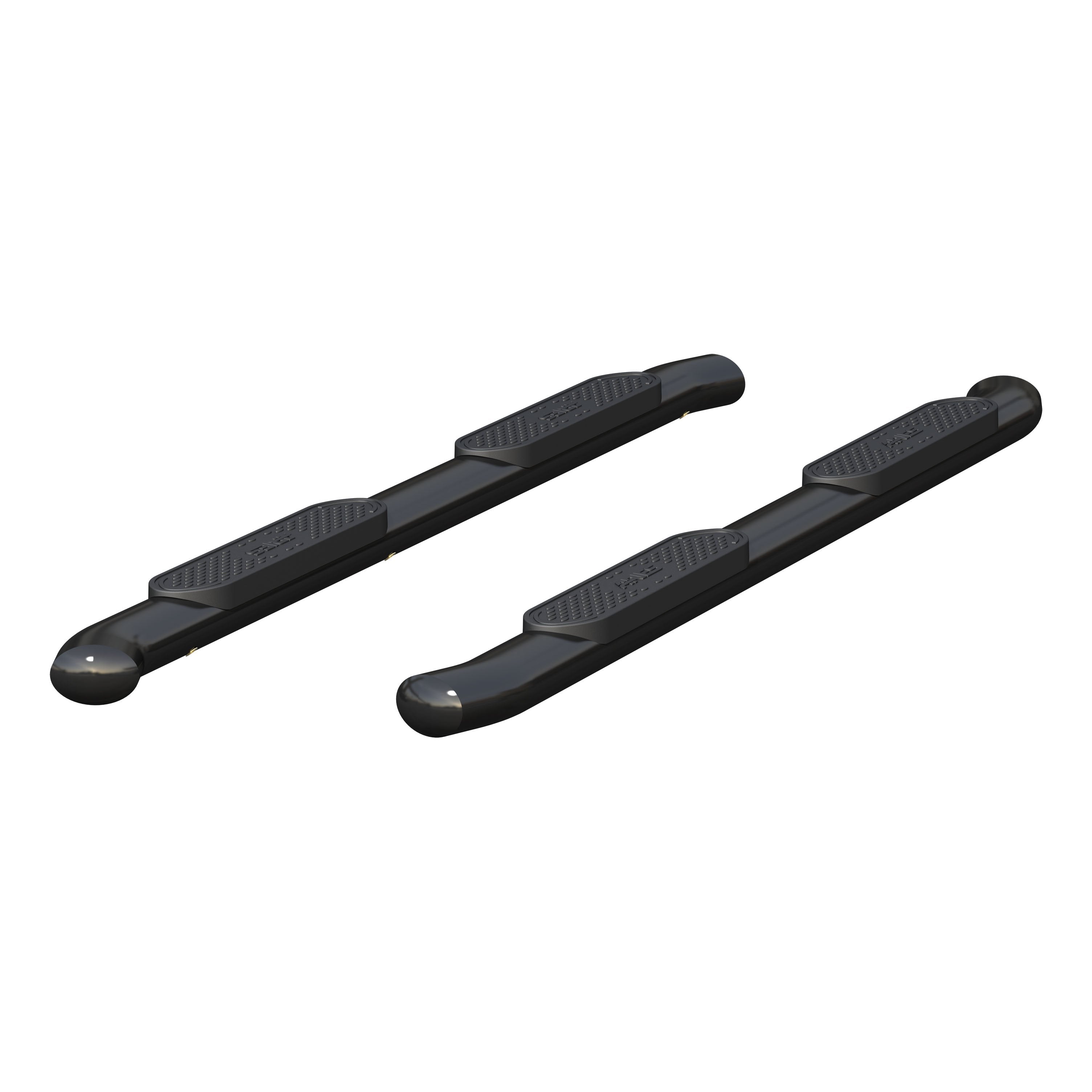 ARIES 4" Black Steel Oval Side Bars, 2023-2026 Chevy Colorado, 2023-2026 GMC Canyon