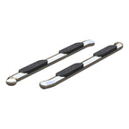 ARIES 4" Polished Stainless Oval Side Bars, 2019-2026 Chevy/GMC Silverado/Sierra 1500, 2020-2026 Chevy/GMC Silverado/Sierra 2500HD/3500HD