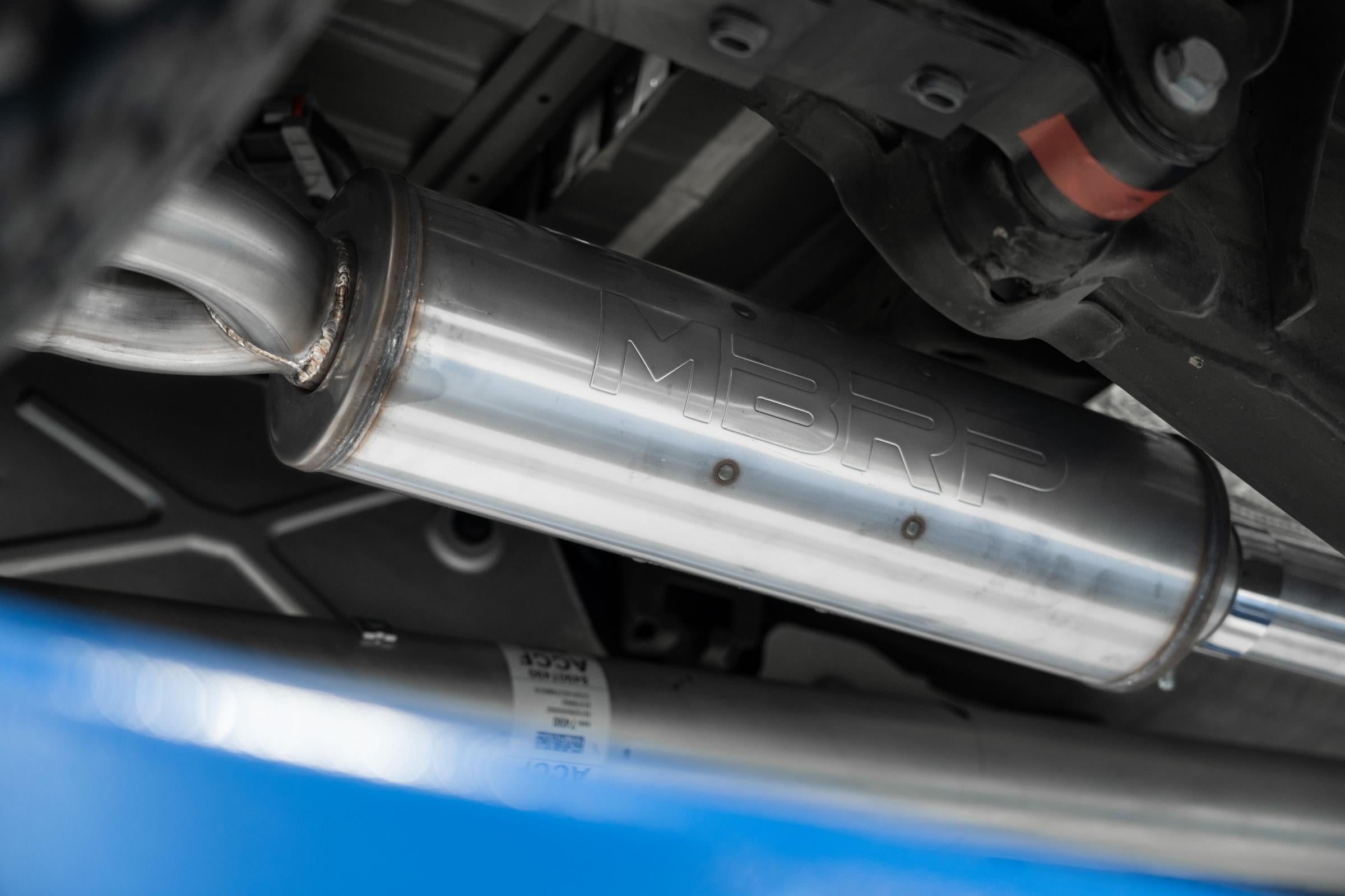2022-Up Chevrolet/GMC 1500 Silverado/Sierra ZR2/ ATX4 6.2L Armor Pro T304 Stainless Steel 3 Inch Cat-Back 2.5 Inch Dual Rear Turn Down MBRP