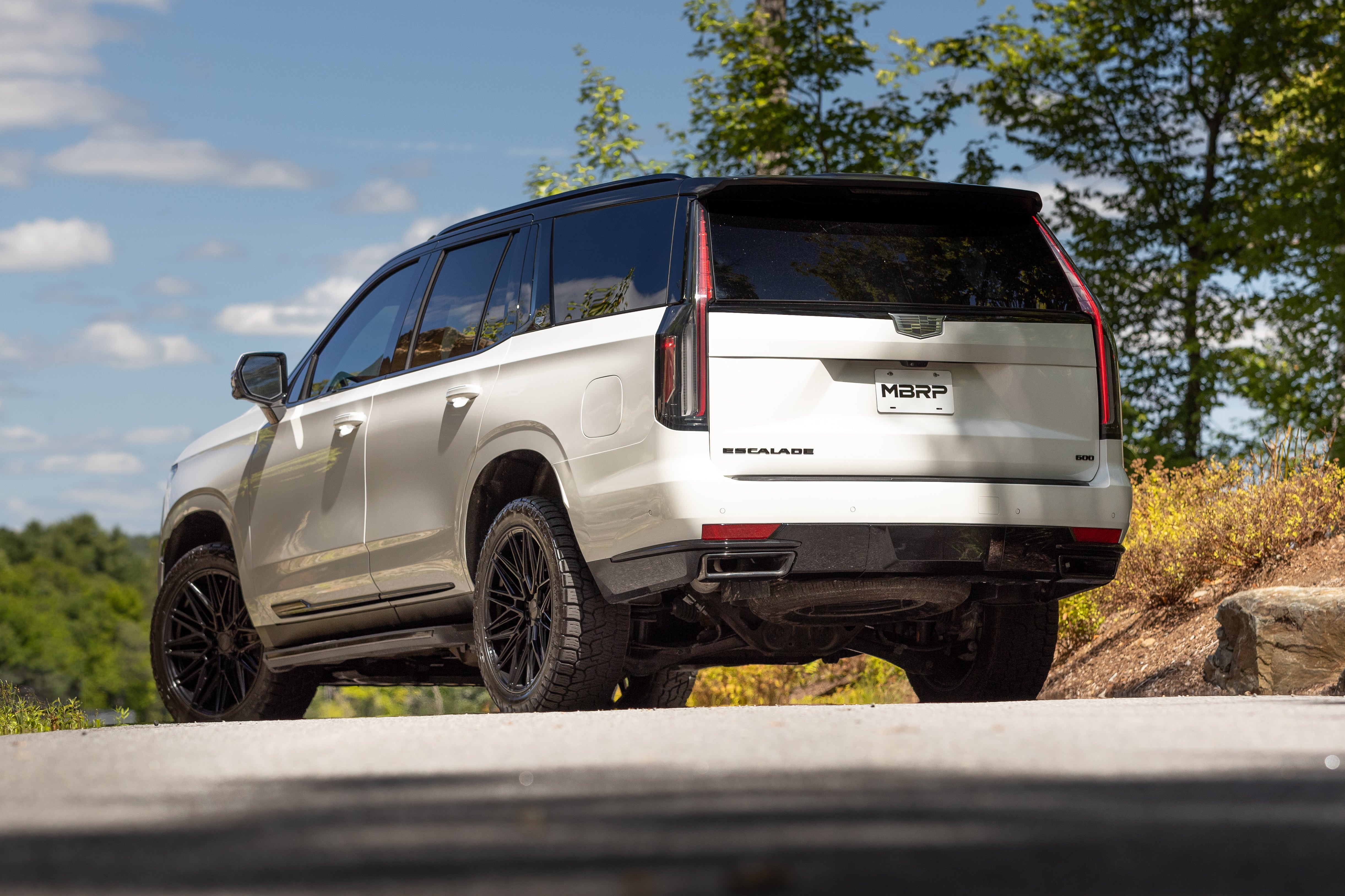 21-Present Cadillac Escalade 6.2L Armor Pro 3-Inch Cat-Back, 2.5-Inch Dual Split Rear Exhaust MBRP
