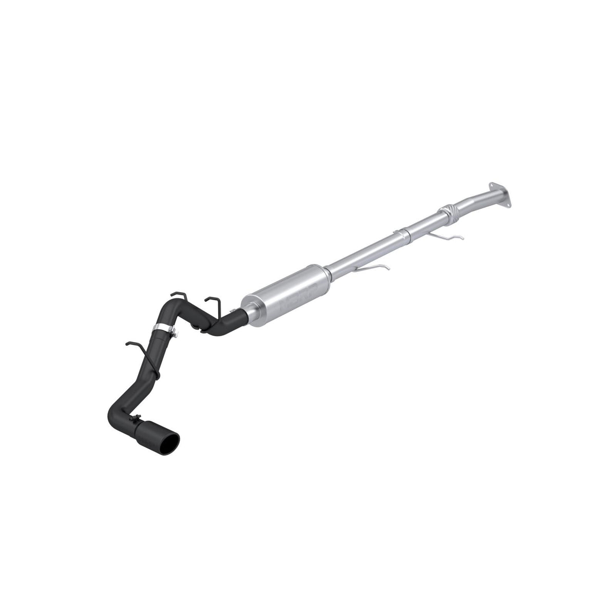 2023-Up Colorado/Canyon 2.7L Black-Coated Aluminized Steel 3 Inch Cat-Back Exhaust Single Side Exit with Tip Armor BLK MBRP