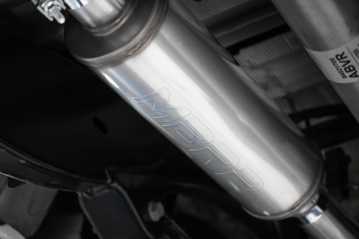 2023-Up Colorado/Canyon 2.7L Black-Coated Aluminized Steel 3 Inch Cat-Back Exhaust Single Side Exit with Tip Armor BLK MBRP