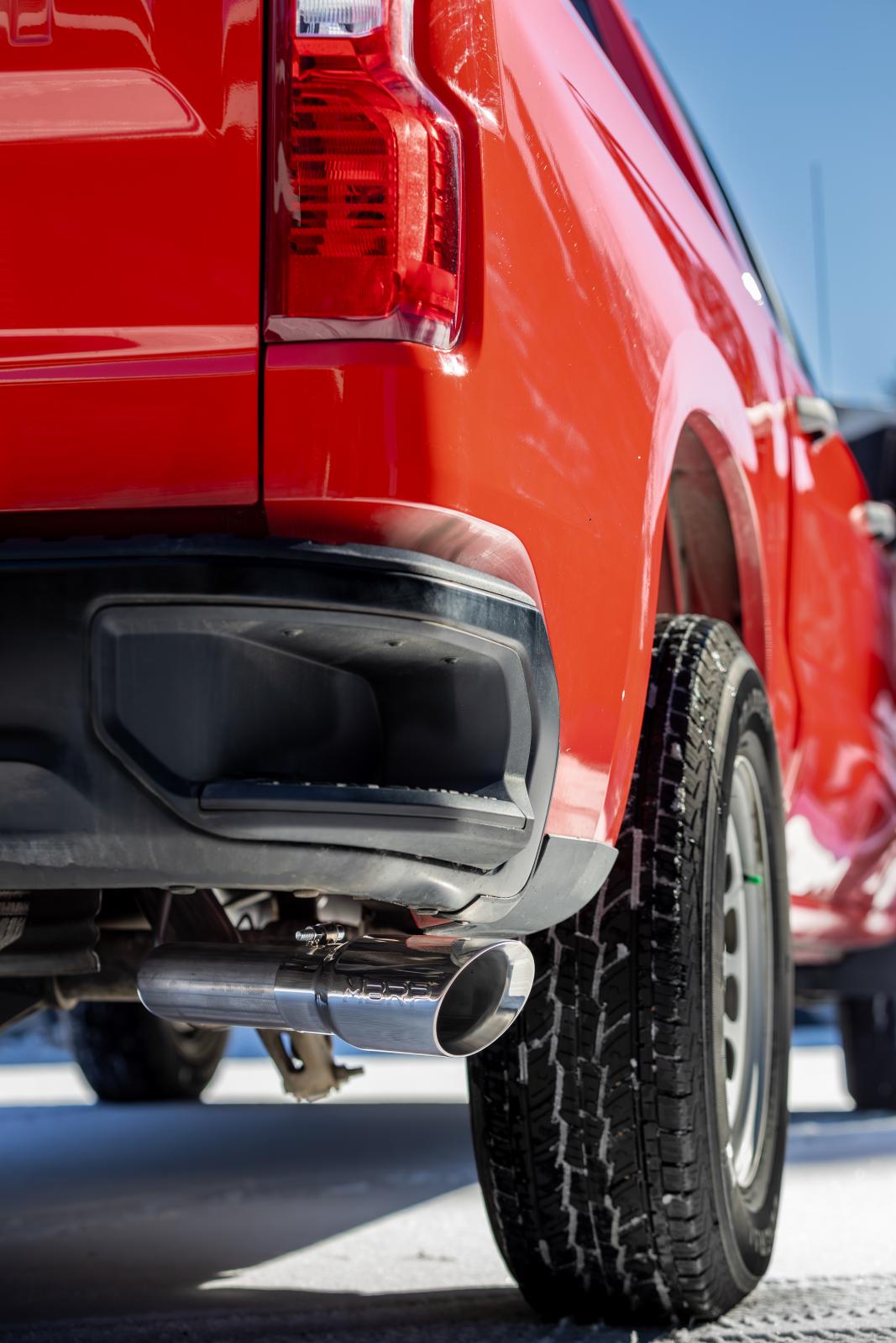 2019-Present Silverado/Sierra 1500 2.7L T304 Stainless Steel 3 Inch Cat-Back, Single Side Exit, Armor Pro MBRP