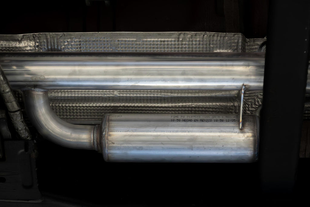 2019-Up Silverado/Sierra 1500 2.7L Armor Pro T304 Stainless Steel 3 Inch Cat-Back, 2.5 Inch Dual Split Rear Exit MBRP