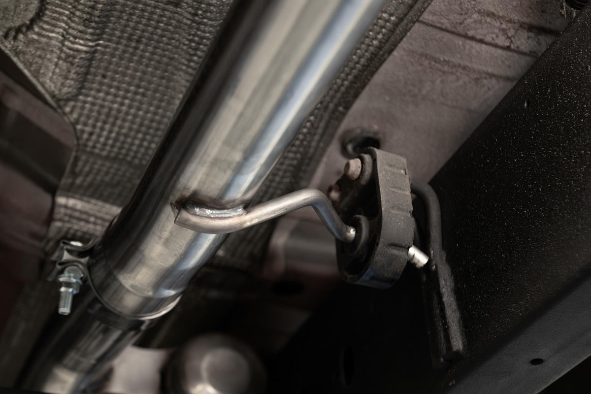 2019-up Silverado/Sierra 1500 2.7L Armor Lite Aluminized Steel 3 Inch Cat-Back, 2.5 Inch Dual Split Rear Exit MBRP
