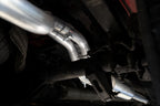 2019-Up Silverado/Sierra 1500 2.7L Armor BLK, Aluminized Steel 3 Inch Cat-Back, 2.5 Inch Dual Split Rear Exit MBRP