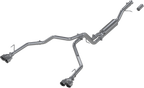 21-Present Chevrolet/GMC Tahoe/Yukon 3 Inch Cat Back Dual Split Rear Exhaust System, Armor Lite Aluminized Steel with Quad Tips MBRP