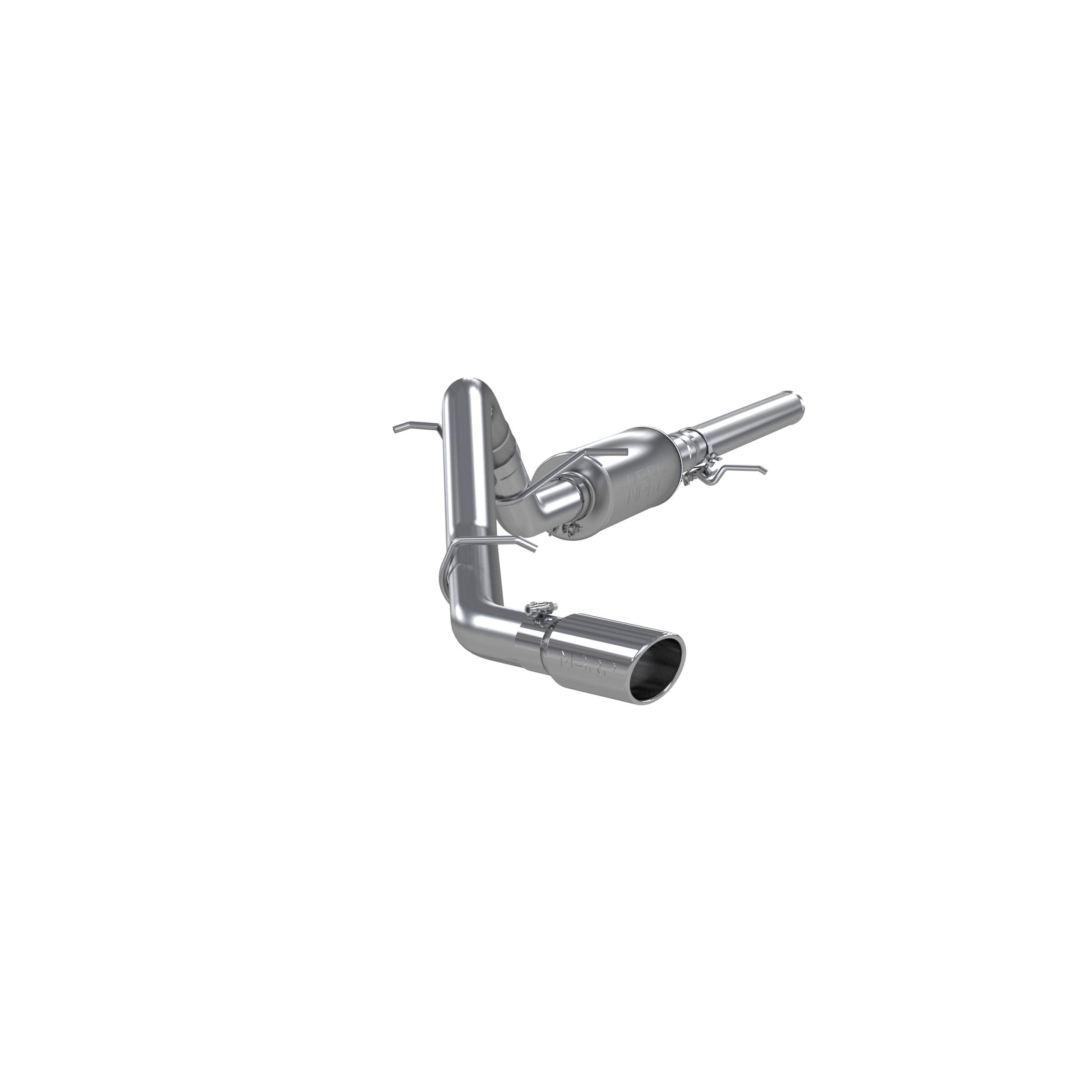 3 Inch Cat Back Exhaust System Single Side Exit Aluminized Steel For 14-18 Silverado/Sierra 1500 MBRP
