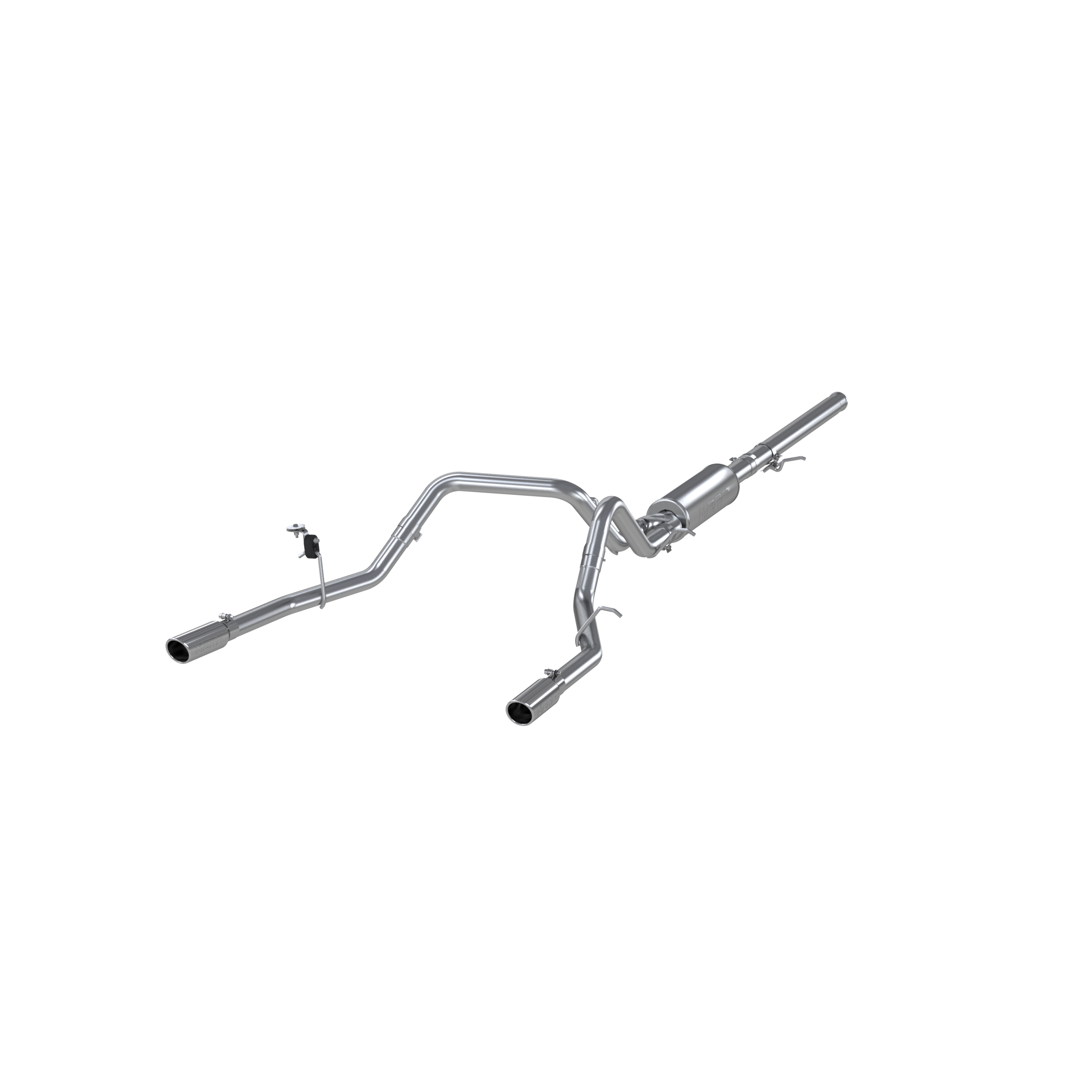 3 Inch Cat Back Exhaust System Dual Split Rear T409 Stainless Steel For 14-18 Silverado/Sierra 1500 MBRP