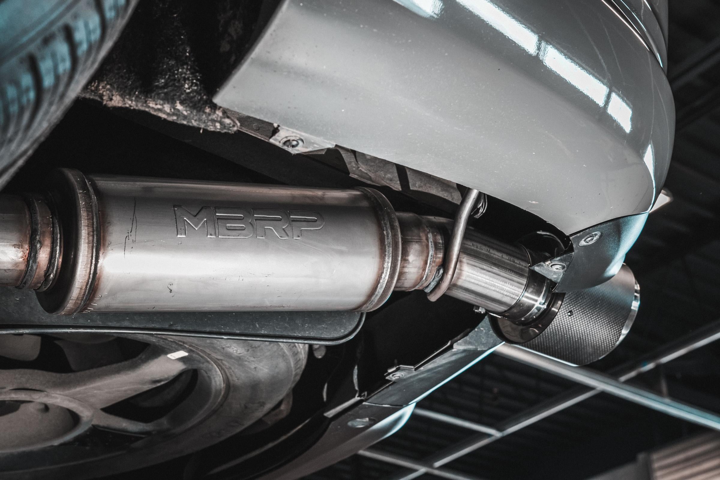 2018-2024 Dodge Durango SRT SRT Hellcat 6.2L/6.4L Armor Pro T304 Stainless Steel 3 Inch Cat-Back Dual Rear Exit with Carbon Fiber Tips MBRP