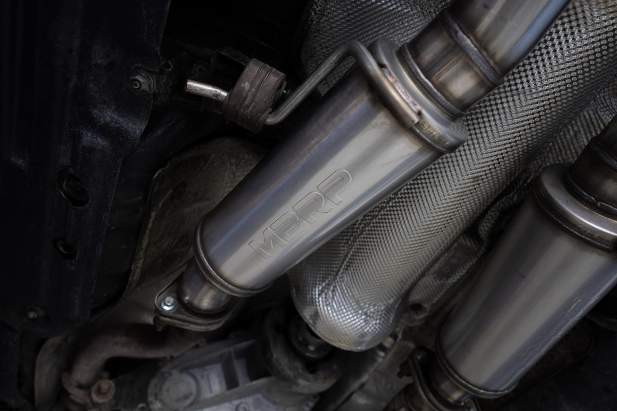 11-Present Dodge Durango 3.6L, Armor Pro 3-Inch Cat-Back Dual Split Rear with CF Tips, Street Profile MBRP